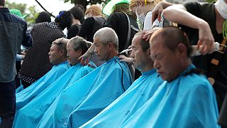 کره جنوبی: اعتراض به استقرار سیستم دفاع موشکی «تاد» با تراشیدن موی سر