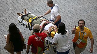 Several people injured after camera comes crashing down at Rio Olympics