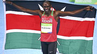 Rudisha wins Kenya's second gold to retain 800m title