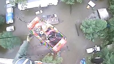 U.S. Coast Guard assists in several dramatic Louisiana flood rescues.