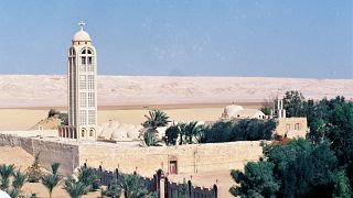 Image: The Monastery of St Samuel the Confessor, in Minya, Egypt