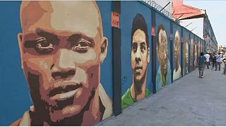L'équipe olympique de réfugiés immortalisée sur les murs de Rio