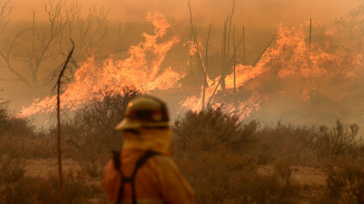 Usa: vasto e incontrollato incendio nel sud della California