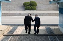 Image: Inter-Korean summit between heads of state of South and North Korea