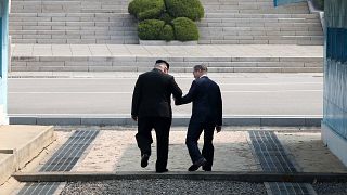 Image: Inter-Korean summit between heads of state of South and North Korea 