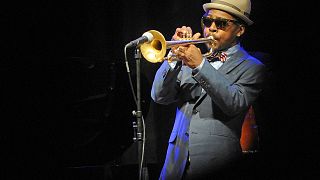Image: Jazz trumpeter Roy Hargrove performs during the ''Jazz at Prague Cas