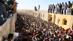 Image: Funerals for Coptic Christian victims killed in bus ambush in Egypt'