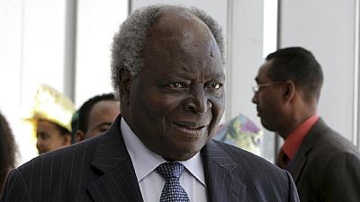 Former Kenyan president Mwai Kibaki receiving treatment in South Africa