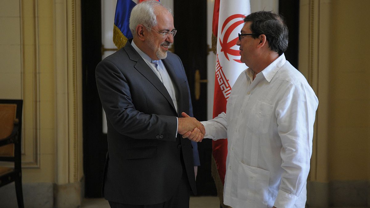 Cuba and Iran exchange pleasantries in first stop of Zarif's business-boosting tour