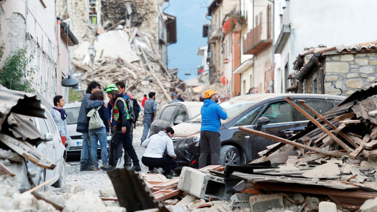 Several people reported dead after powerful quake hits central Italy