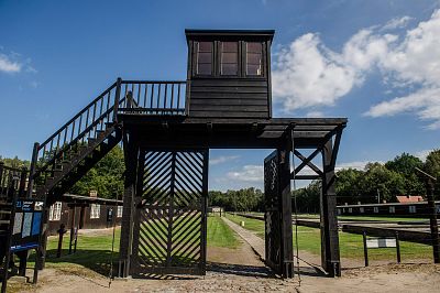 The former German Nazi concentration camp Stutthof in Sztutowo, northern Poland.