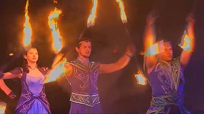 Belarus: fire festival thrills crowds
