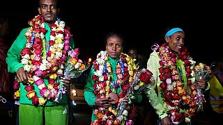 Retour au bercail des athlètes éthiopiens sans le médaillé d'argent du marathon olympique