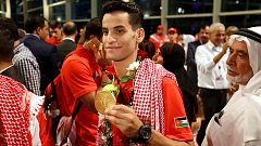 Ein wahrlich königlicher Empfang für Ahmed Abu Ghaush
