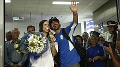 Αποθεωτική υποδοχή της «χρυσής» Κατερίνας Στεφανίδη