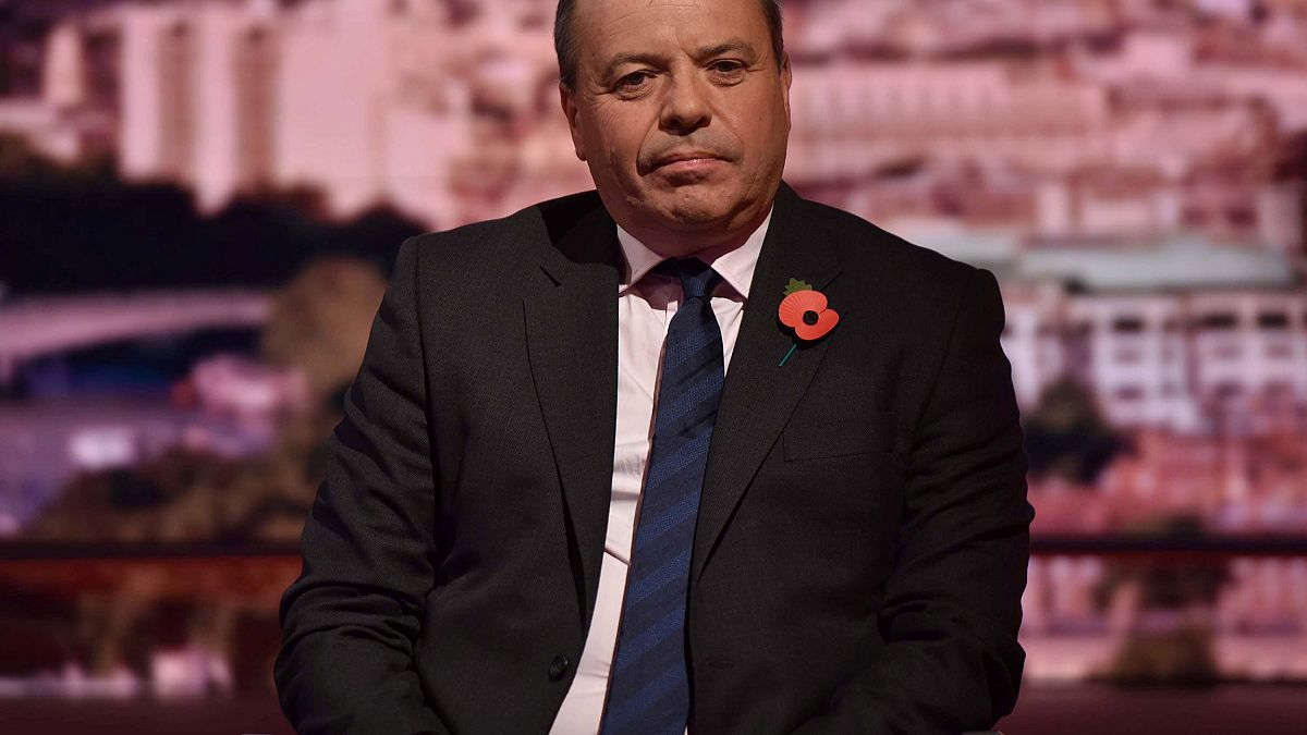 Image: Brexit campaigner, Arron Banks, appears on the BBC's Andrew Marr Sho