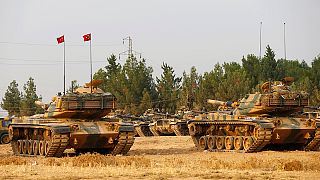 "Щит Евфрата": новая колонна турецкой бронетехники пересекла сирийскую границу