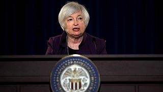 Investors await Federal Reserve Chair Janet Yellen's interest rate thoughts