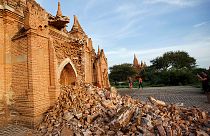 Birmanie : les temples de Bagan endommagés par un séisme