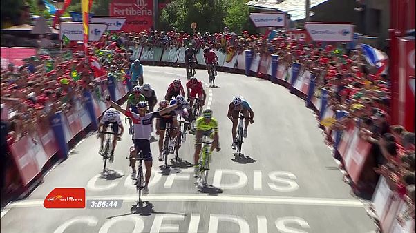 Vuelta: Van Genechten vince la 7a tappa, ancora una caduta per Contador Vuelta: Van Genechten vince la 7a tappa, ancora una caduta per Contador