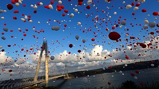 افتتاح سومین و طولانی ترین پل استانبول بر روی تنگه بسفر با حضور رئیس جمهوری ترکیه