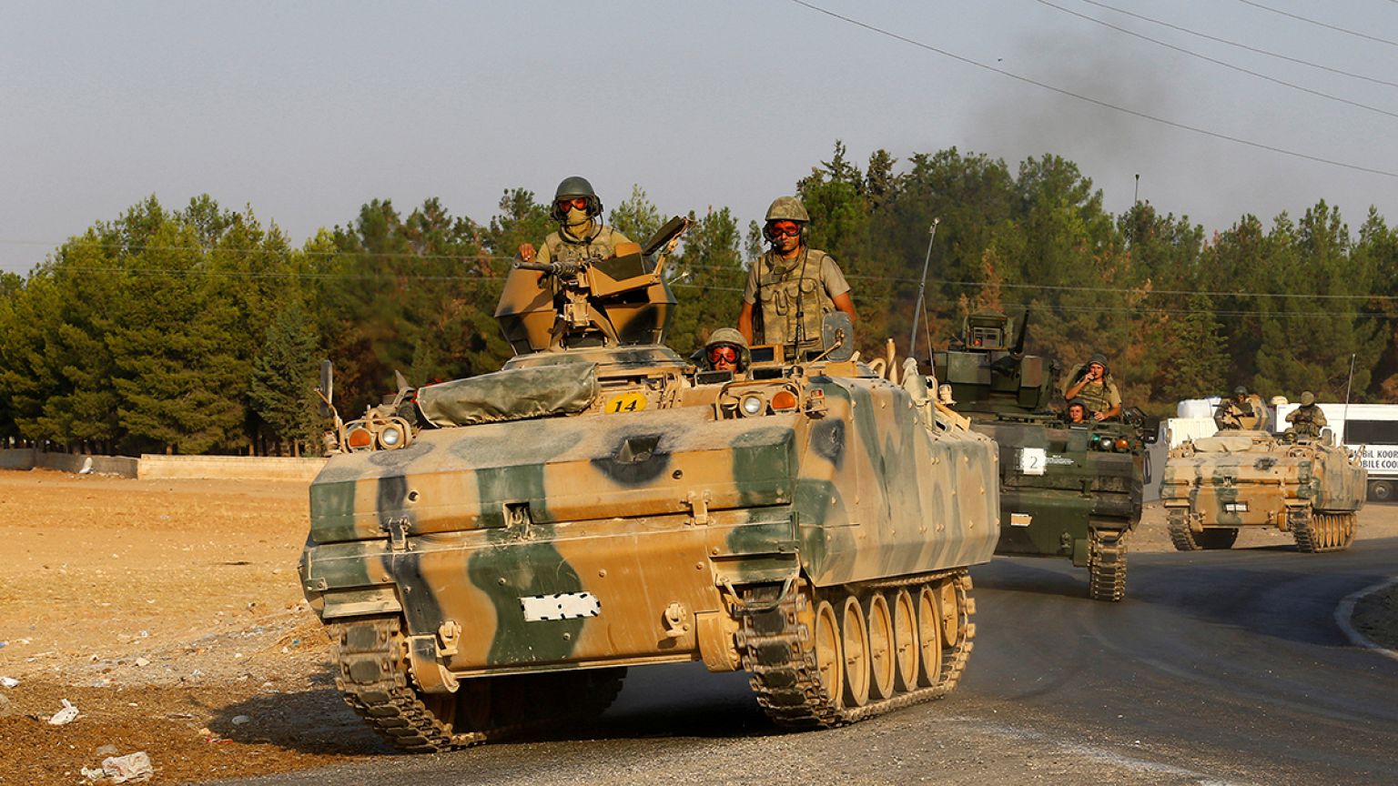 Turkish PM says Syria border must be cleansed of threats