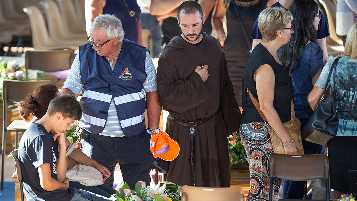 Italy holds state funeral for victims of earthquake
