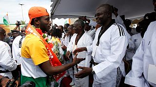 Ivorian Olympic team return home from Rio