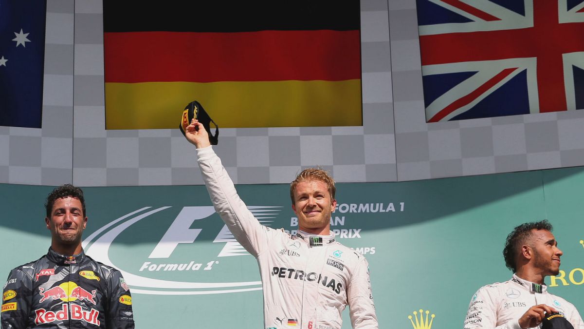 نيكو روزبورغ يتوج بلقب جائزة بلجيكا الكبرى للفورمولا واحد