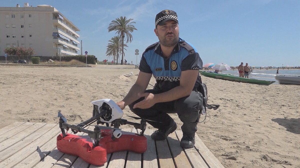 Spanien: Drohne unterstützt Rettungsschwimmer