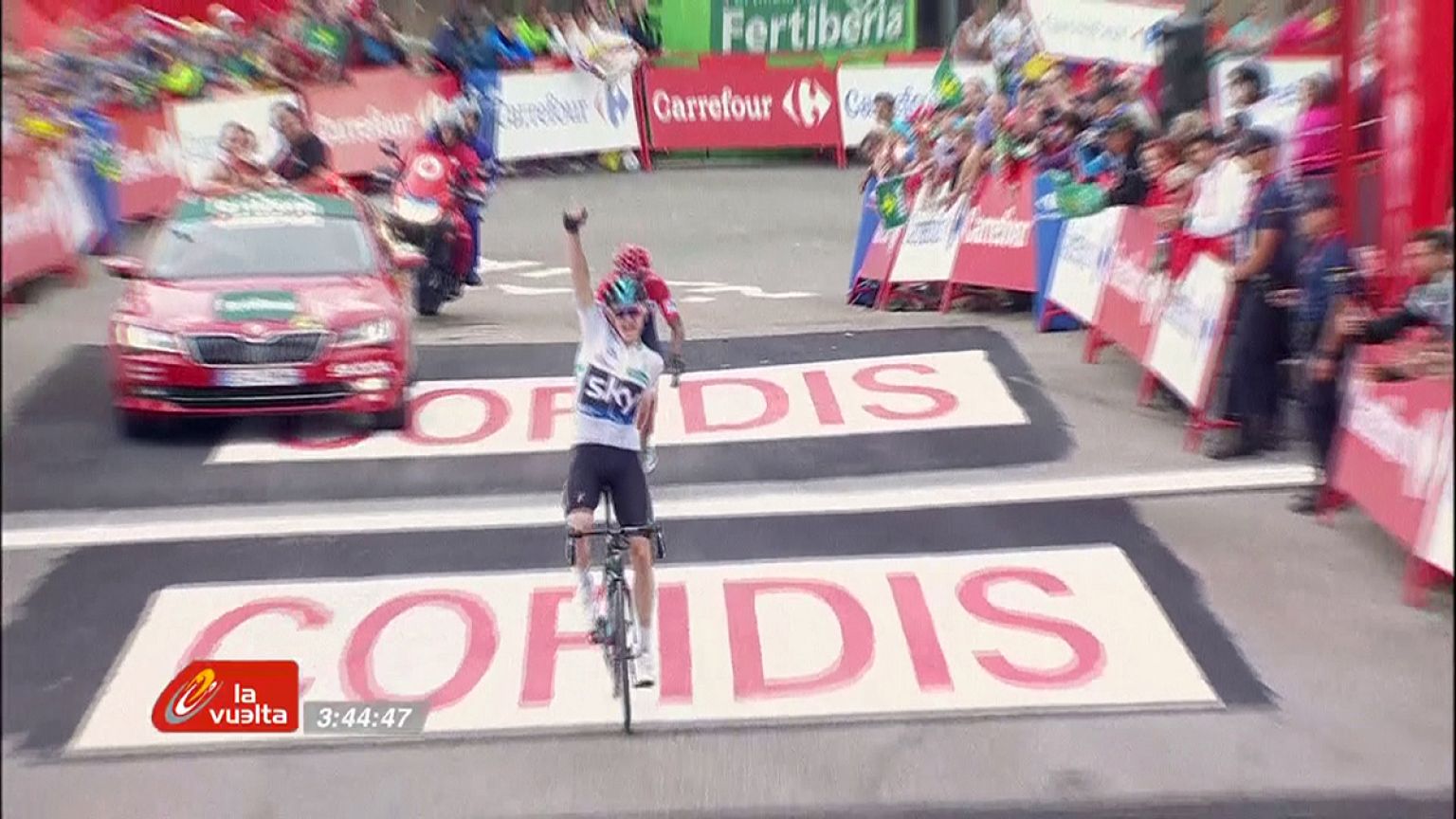 Froome apareció tras la jornada de descanso