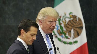Ο Τραμπ επανέλαβε τα περί τείχους στα σύνορα κατά την επίσκεψή του στο Μεξικό