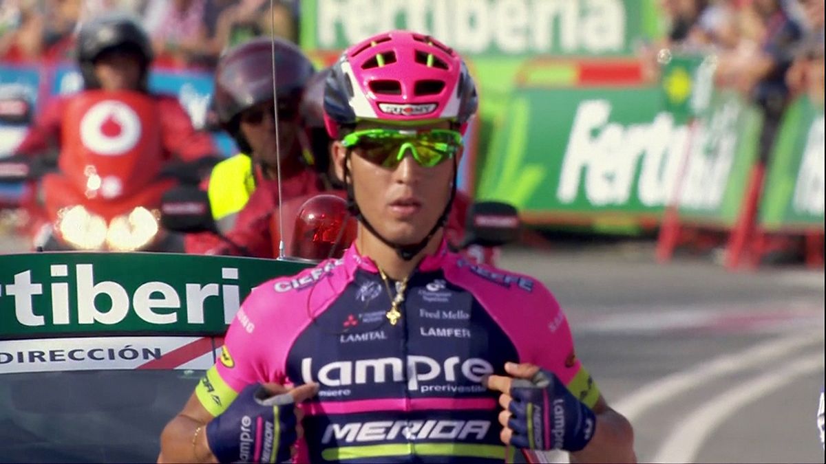 Vuelta a Espana: Valerio Conti scores stunning solo win