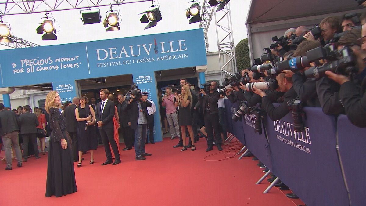 Stars promenade at the Deauville American Film Festival