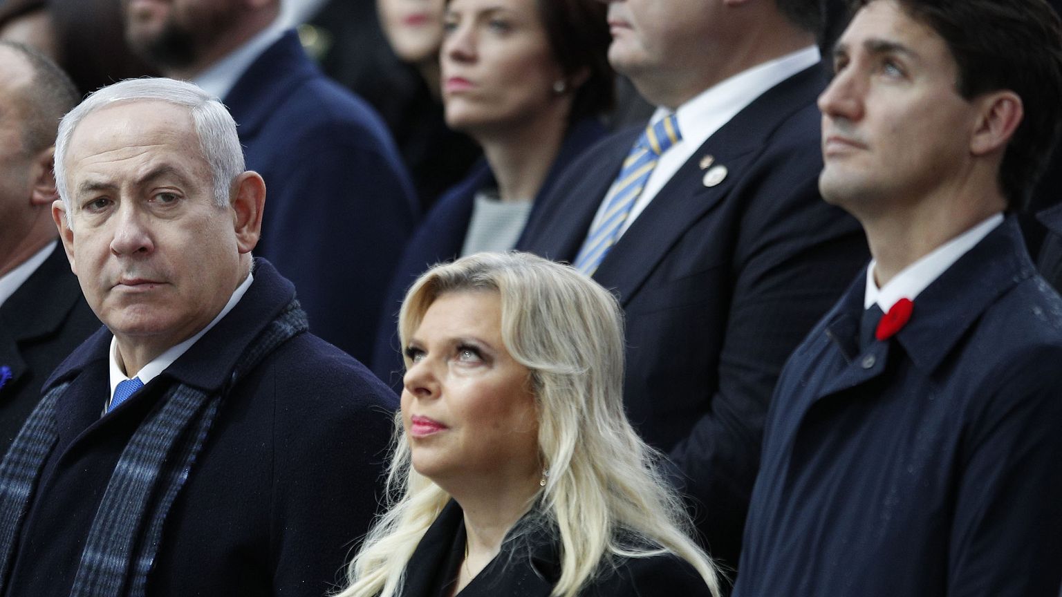 Image: Prime Minister Benjamin Netanyahu, left, and his wife Sara, with Can