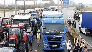 Francia: proteste anti migranti a Calais, col trattore in tangenziale