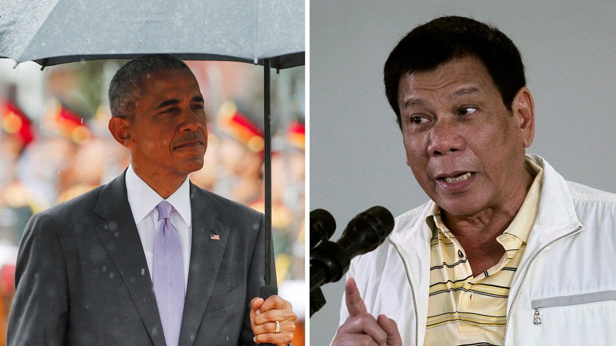 Μετανιωμένος για τις προσβολές κατά Ομπάμα ο πρόεδρος των Φιλιππίνων