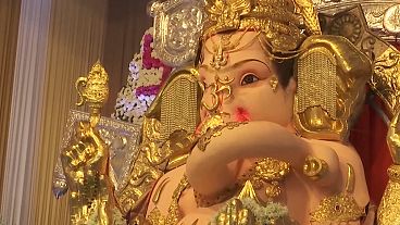 Festival Ganesha Chaturhi en la India