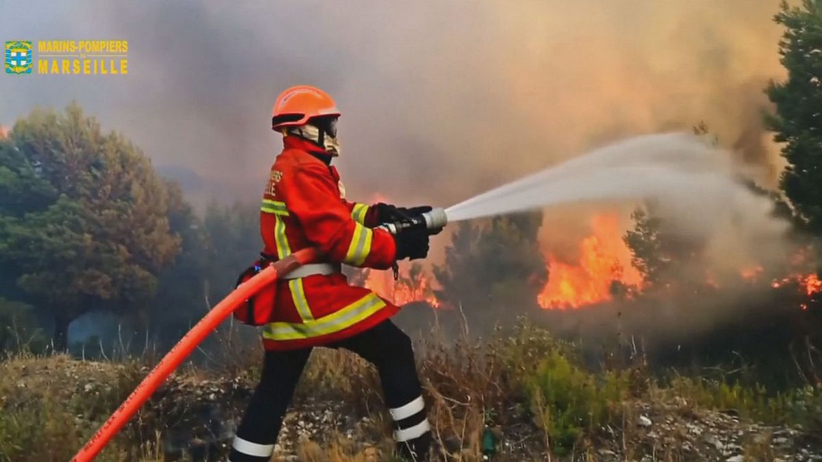 Франция: засуха, ветер, лесные пожары