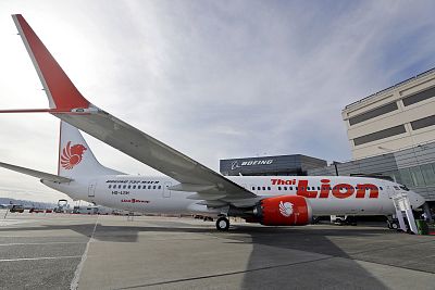 Boeing\'s first 737 MAX 9, pictured in Seattle before delivery to Lion Air.