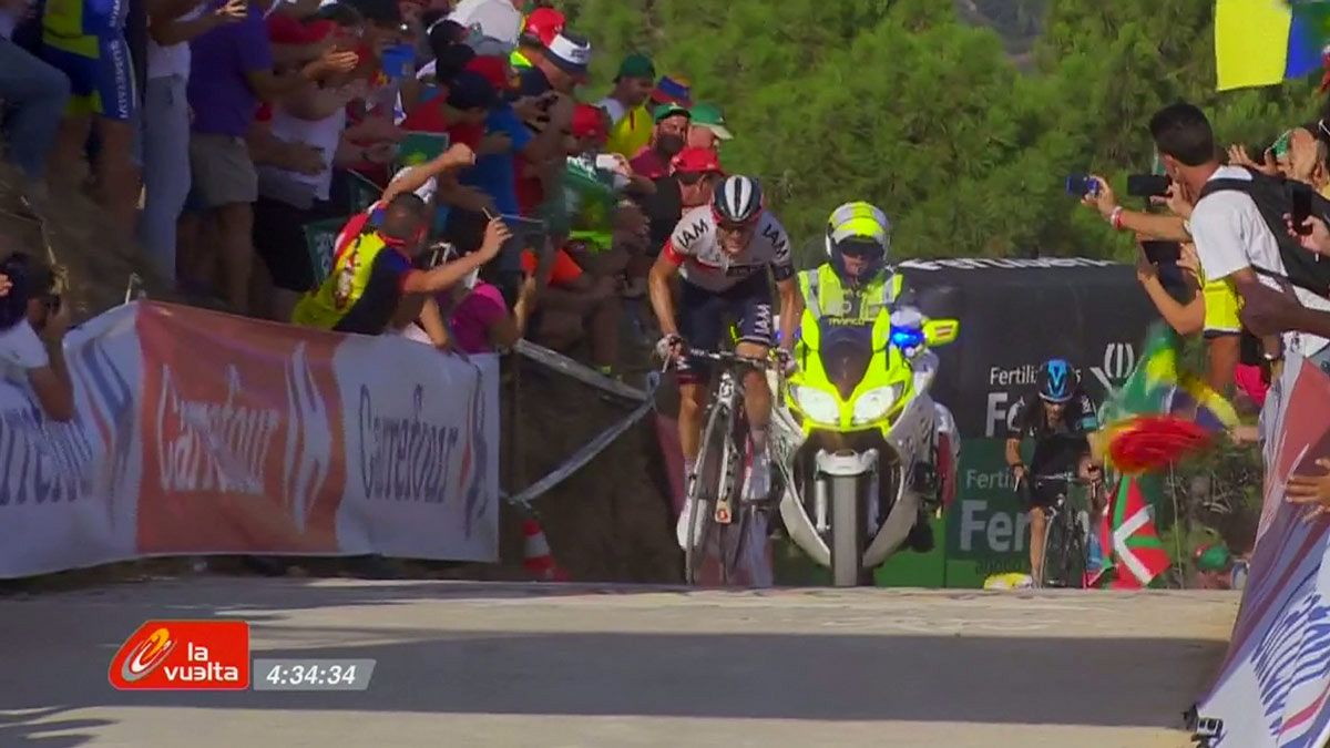 Vuelta: Frank vince la 17.a tappa, i big four insieme al traguardo