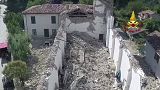 روباتی در حال جستجو در مناطق زلزله زده آماتریس ایتالیا