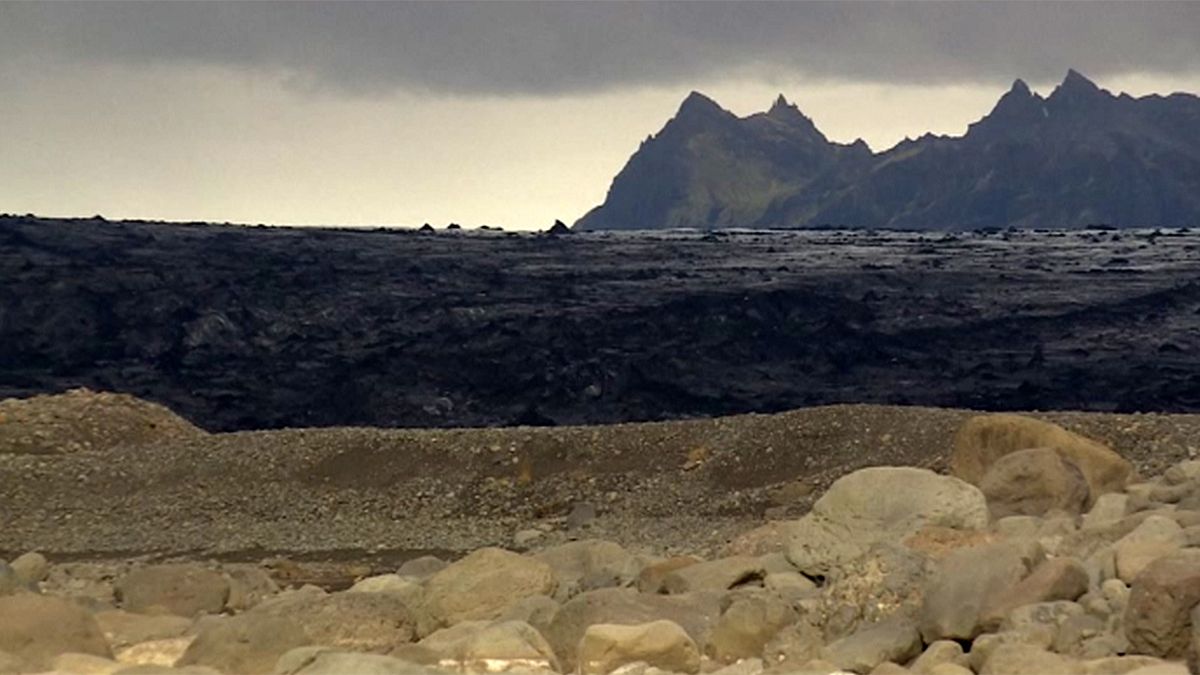 Los efectos del calentamiento global sobre un glaciar en Islandia