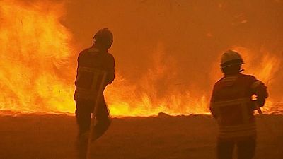 Portugáliában településeket ürítettek ki tűz miatt.