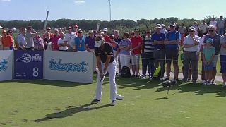 Scott Hend in the driving seat at the Dutch Open