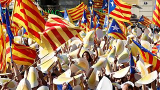 'We're almost there' - Catalans flood streets to renew call for independence