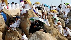 Pilger auf dem Weg zum Arafat