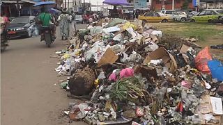 Garbage piles up in Douala, Cameroon