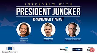 Ask Juncker: live interview with YouTube 'stars'