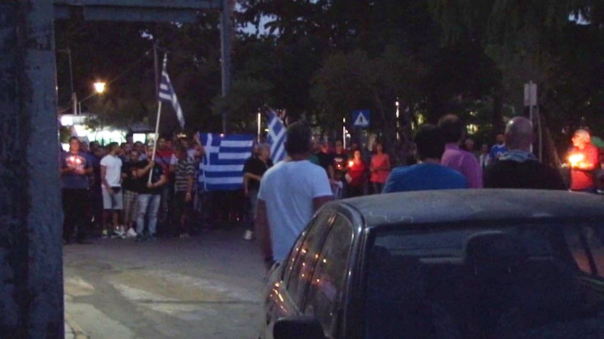 Жители греческого острова протестуют против миграционной политики